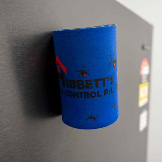 Neoprene Magnet Stubbies On Fridge